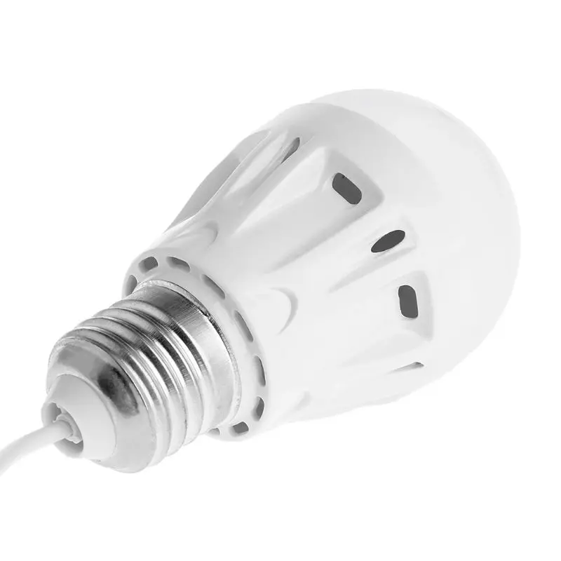 USB LED Bulb 5V 5W Portable Rechargeable Lamp White Light Lantern PC Laptop Tablet Bedroom Bedside Outdoor Camping