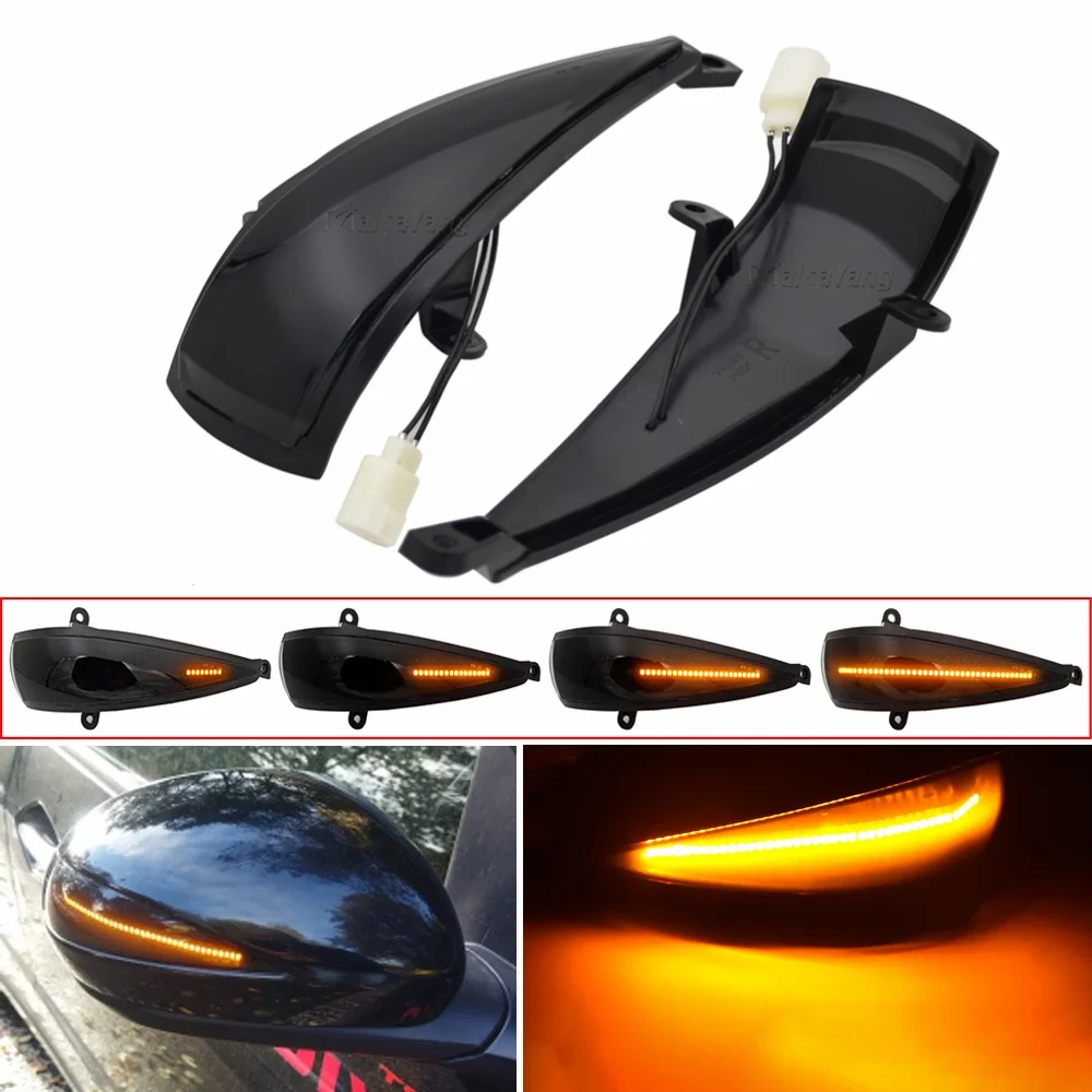2pcs Led Dynamic Turn Signal Light For Honda Civic 8th Mk8 Types Type