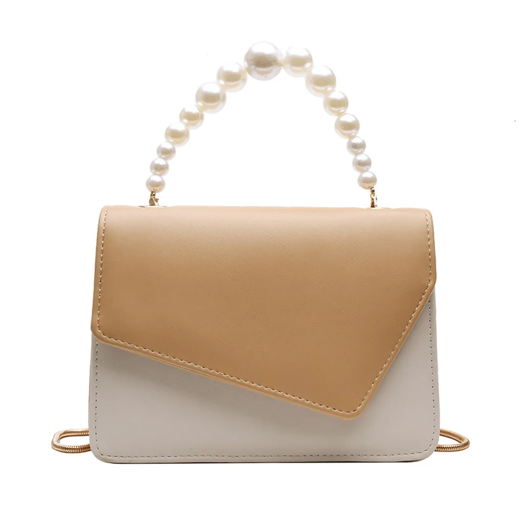 Сумка bolsa feminina модная жемчужина для женщин сумки через плечо цепи кожа двойной цвет сумки-мессенджеры для женщин