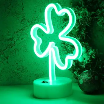 

1PC Clover Shamrock Night Light Creative LED Night Lamp For Kids Room Bedroom Nursing Hallway Stairs