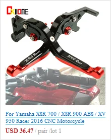 CNC алюминиевый мотоцикл Ручка Бар Конец рукоятки мотоцикл руль крышки концы для Yamaha XSR 900 круглый год с логотипом