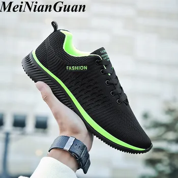 

Spring Autumn Casual Shoes Men Fly Weaving Sneakers 2020 Plus Size Shoes for Man Low Top Couple Shoe Black Men's Sneaker Shoe K4