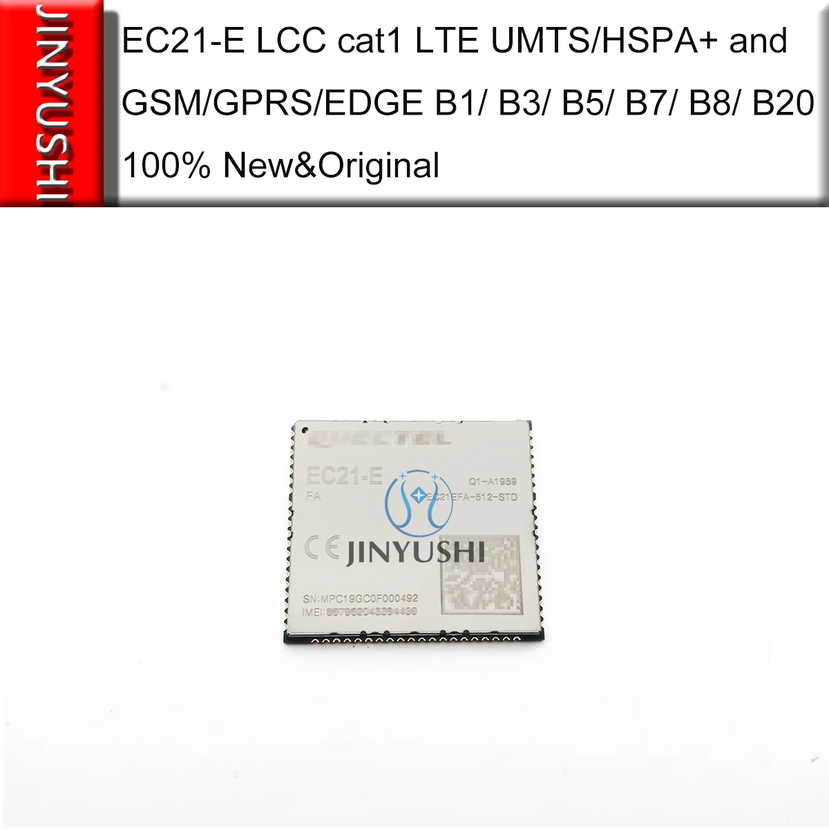 100% новый и оригинальный JINYUSHI для телефона LCC cat1 LTE UMTS/HSPA + GSM/GPRS/EDGE B1/ B3/ B5/ B7/ B8/