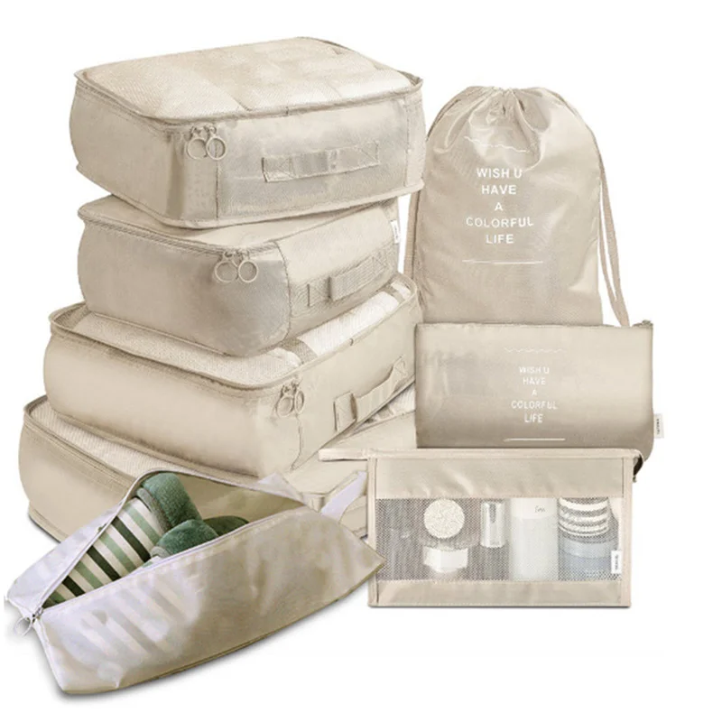 Storage Bag Travel Bags Shoes Storage Bag Clothes Storage Bags 6/8 Pcs Set Travel Organizer Storage Bags Suitcase Packing Set Storage Cases Portable Luggage Organizer Clothes Shoe Tidy Pouch