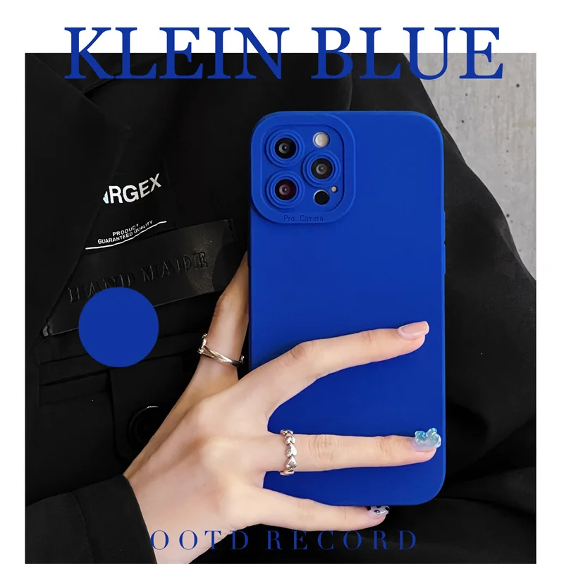 Earth Tones Color Soft Silicone Phone Case For iPhone 13 12 11 Pro Max 7 8 Plus SE 2020 X XR XS Max Camera Lens Protection Cover