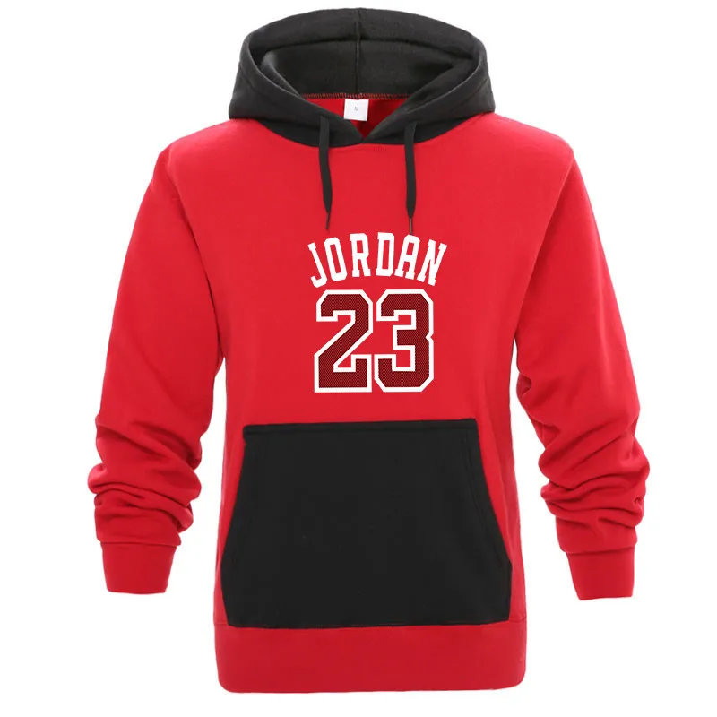Брендовая мужская Толстовка контрастного цвета с длинным рукавом JORDAN 23 с капюшоном, мужская толстовка с капюшоном, спортивный костюм, пальто, повседневная спортивная одежда, толстовки - Цвет: 3