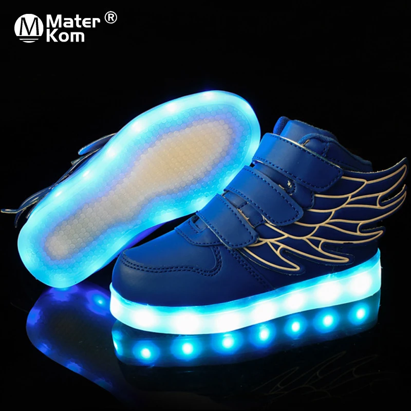 Zapatillas luminosas para niños y zapatos con suela luminosa iluminada, Led, talla 25 - AliExpress