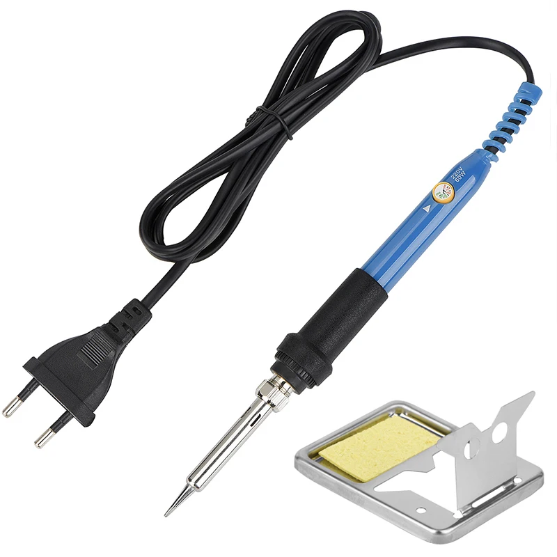 

JCD 110V 220V 60W Electric Soldering iron 908 Adjustable Temperature welding tool With soldering station stand cleaner New 2020