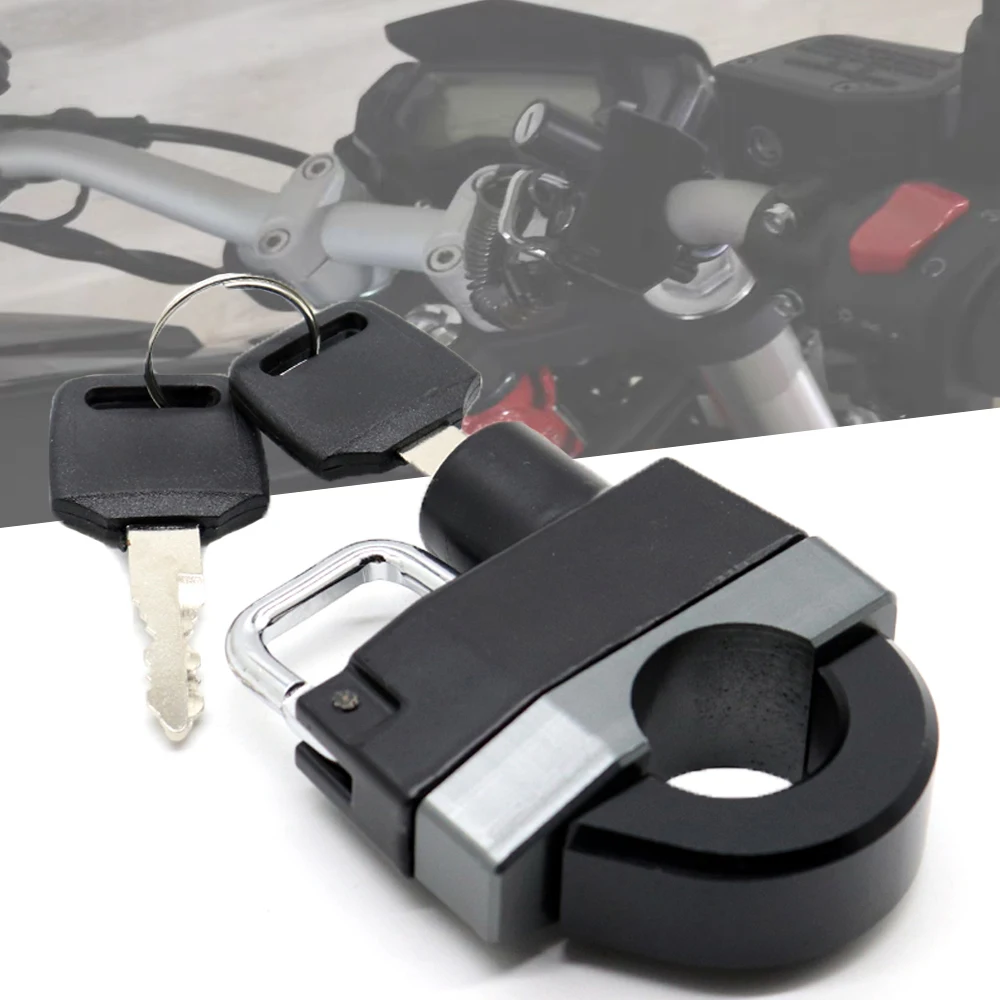 Blocco Casco Manubrio 25Mm Per Harley Street Bob 500 750/ Roadster 1200/ Softail Deluxe/ Wide Glide/40-Otto/Superlow