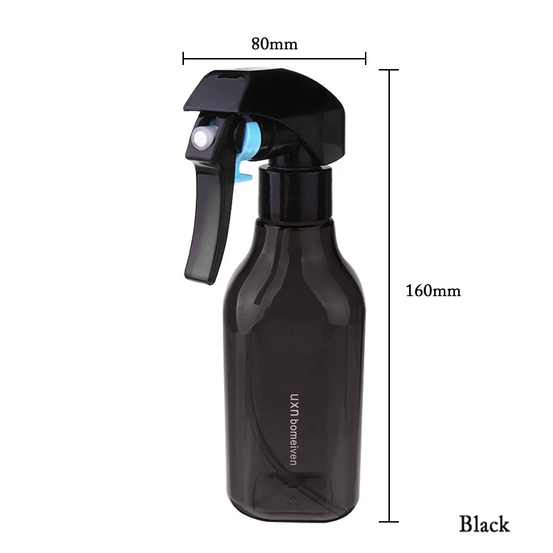 black-200ml 150 мл полоса шаблон спрей пустая бутылка Парикмахерская Стрижка Парикмахерская бутылка с распылителем воды парикмахерские инструменты для укладки спреи - Цвет: black-200ml