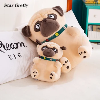 

30-50CM Stuffed Simulation Dogs Plush Sharpei Pug Lovely Puppy Pet Toy Plush Animal Toy Children Kids Birthday Christmas Gifts