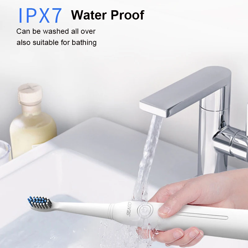 Seago 5gear Ultra Sonic Electric Toothbrush Tooth Brush USB Rechargeable Adult IPX7 Waterproof Ultrasonic Automatic Smart Timer Seago 5gear Ultra Sonic Electric Toothbrush Tooth Brush USB Rechargeable Adult IPX7 Waterproof Ultrasonic Automatic Smart Timer