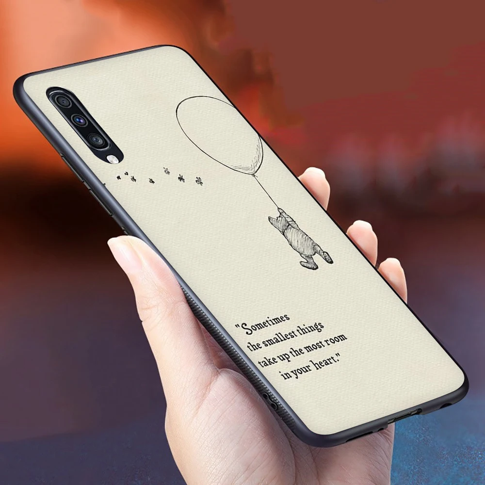 Винни-Пух в цитаты Мягкий силиконовый чехол для телефона для samsung A2 Core A10s A20E A20s A30s A40s A50s A60 A70s - Цвет: B1