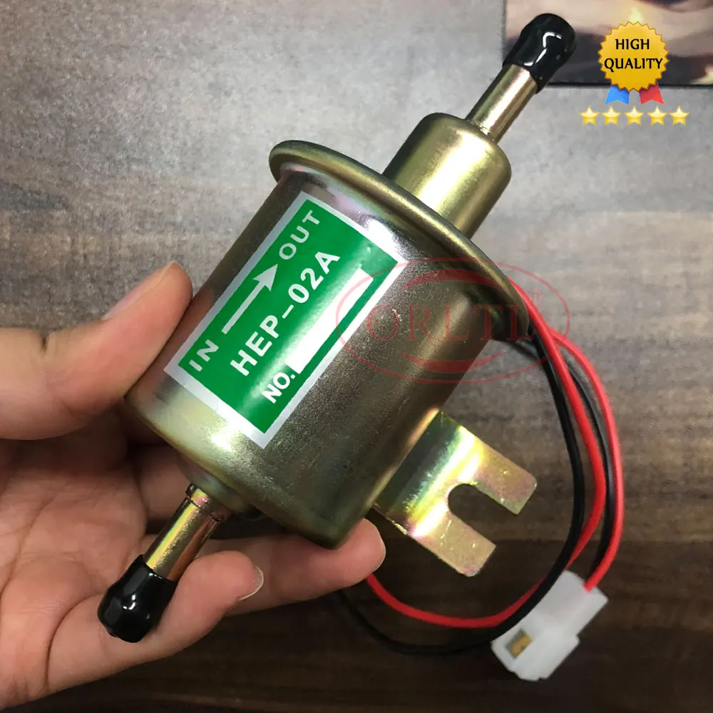  KIMISS 12V Universal Aleación de Aluminio Gasolina Gasolina  Bomba de Combustible Eléctrica Generadores de Gas y Diesel HEP-02A