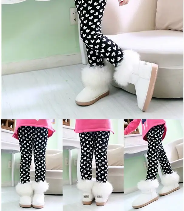 KSTDV Autumn Winter Girls Pants Velvet Thicken Warm Girls Leggings Kids Children Pants Girls Clothing For Winter 2-7years