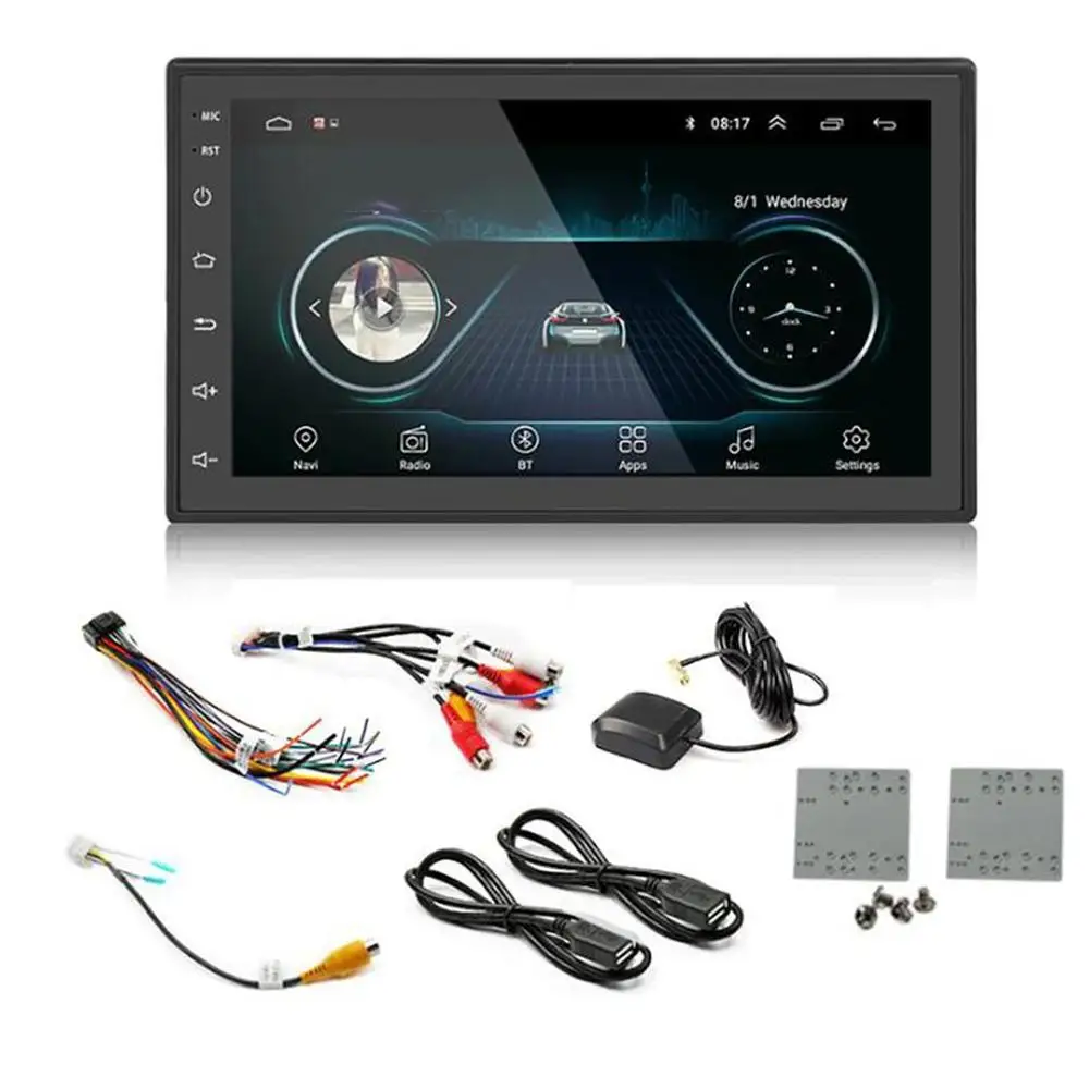

7-inch Double Din Car Stereo Gps Navigation Car Mp5 Player WiFi Phone Mirror Link Autoradio Gps Automotive with Rear Camera