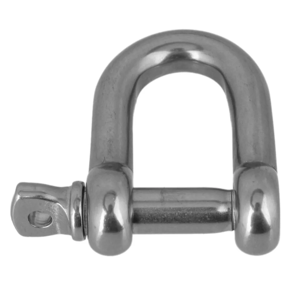 

M10 проволочная веревка цепи скобы застежка Dee форма U замок из нержавеющей стали серебро