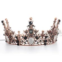 Диадемы в стиле ретро на день рождения и короны для девочек, свадебные диадемы, вечерние диадемы, хрустальные стразы, корона, украшение для десерта, торта