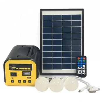 

Mobile Mini portable Solar Power home System with LED Bubble Light and USD Output