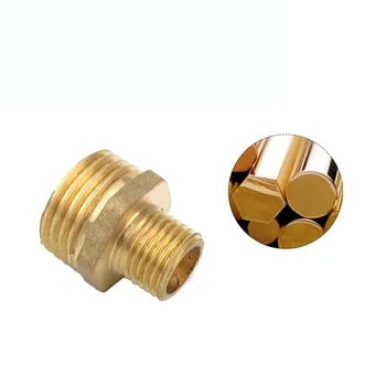 

1/2" to 3/4" BSP Male Thread Pneumatic Brass Pipe Fitting Reducing Straight Adapter Tube Connector for Air