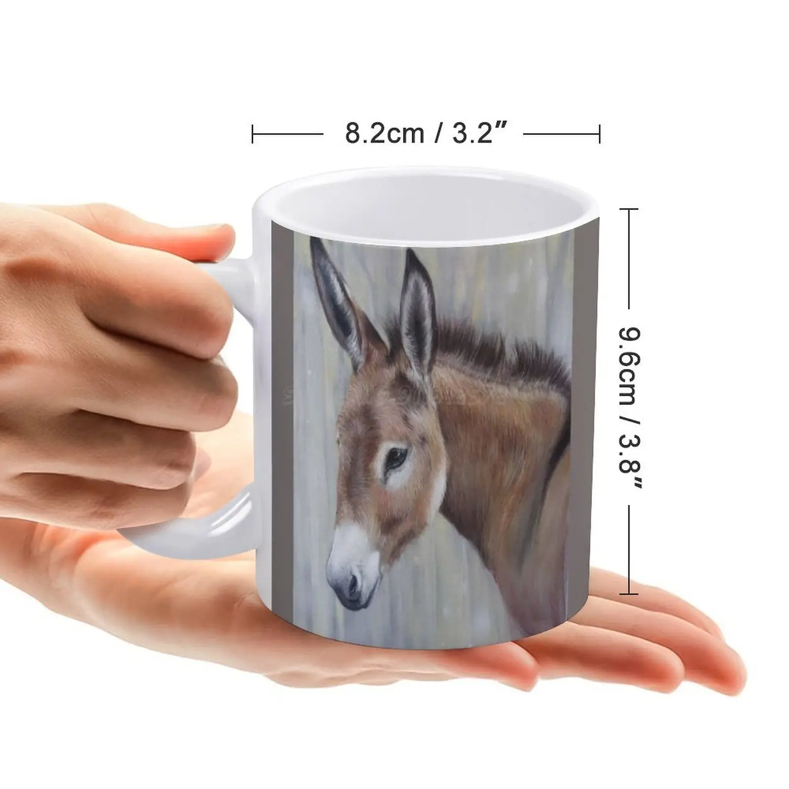 Caneca de café 330ml para o café burro bebê fazenda animal fa caneca de  café branco caneca de café chá da tarde copos de natal cerâmica - AliExpress