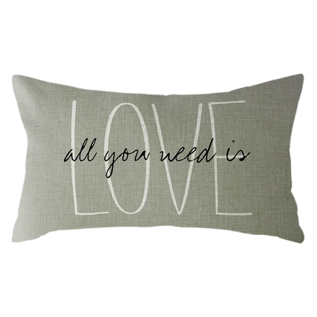 

Minimalist Valentine's Day Cushion Cover Nordic Linen Polyester 30x50cm Cushion Cover Home Sofa Bed Decorative fundas almohadon