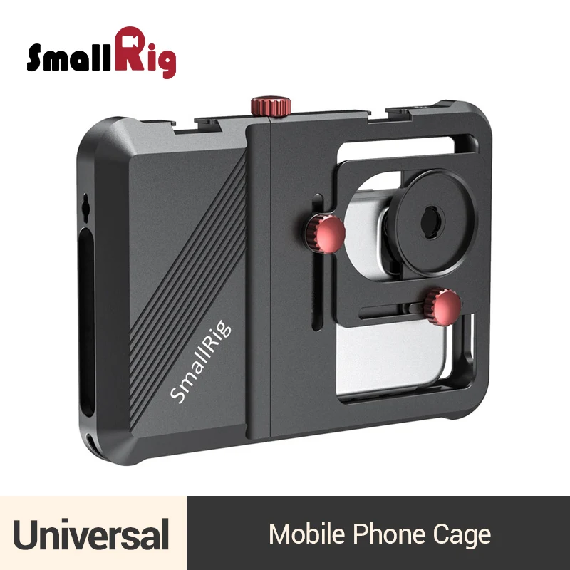  SmallRig Professional Universal Mobile Phone Cage Vlogging Cage For Smartphone With 63.5mm to 87.5m