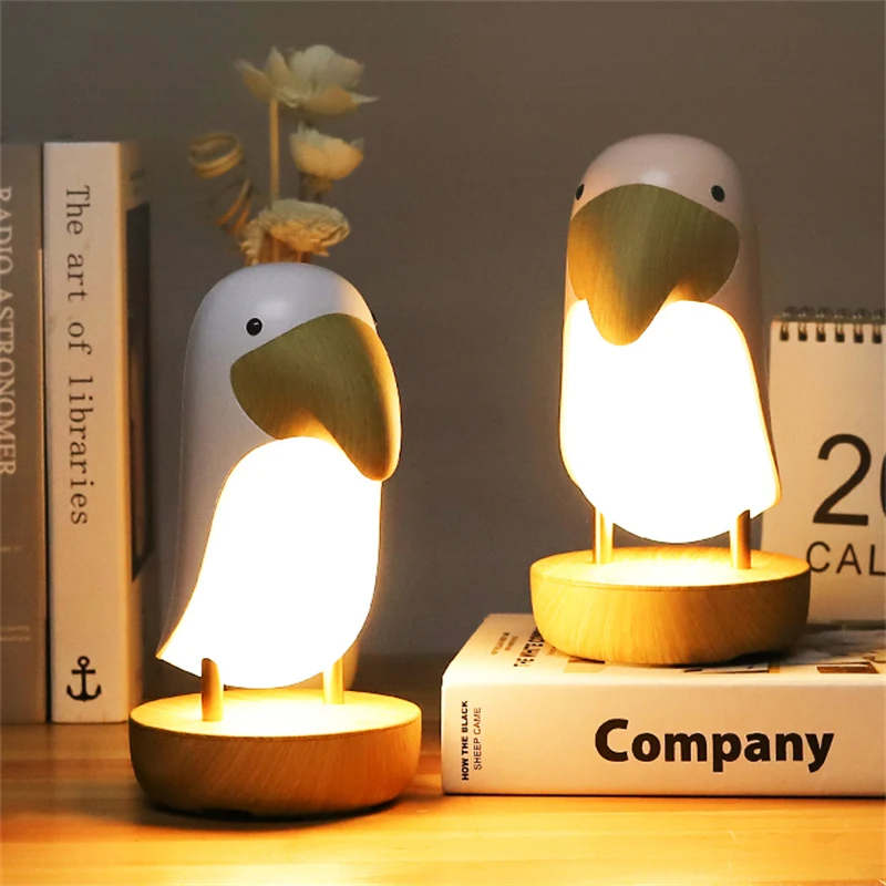Светодиодный ночник Toucan Bird перезаряжаемый ночсветильник с USB лампа для дома