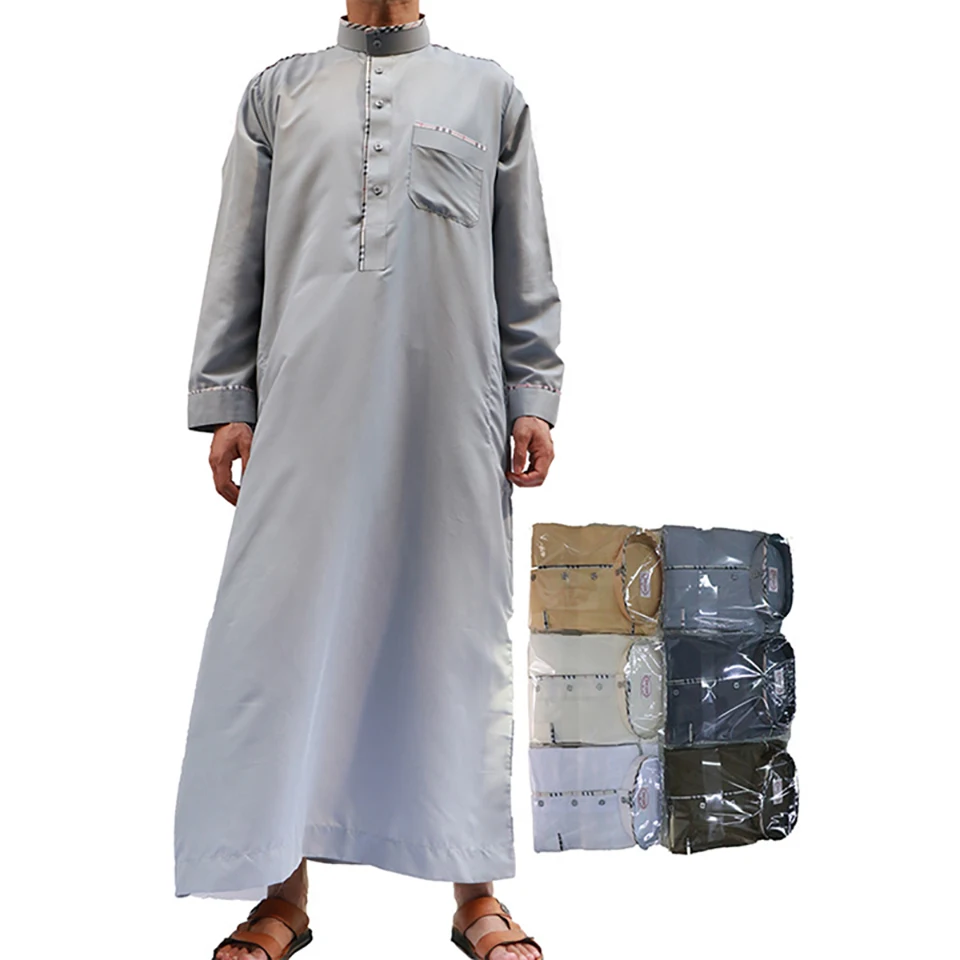 Clomplu 12 шт. мусульманская юбба Тобе абайя, кафтан, модная повседневная Арабская мусульманская одежда для мужчин, новинка, белый, случайный