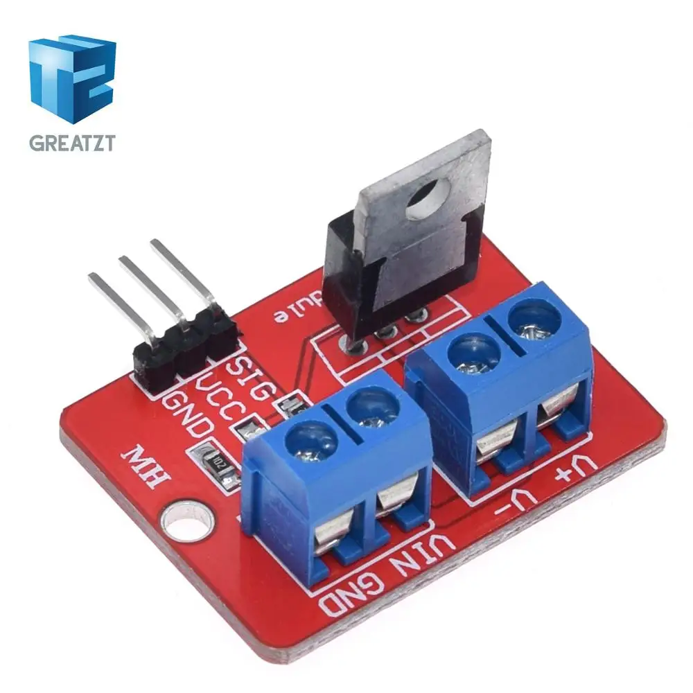 1 шт. 0-24 В Топ MOSFET Кнопка IRF520 MOS модуль драйвера для Arduino MCU ARM Raspberry Pi