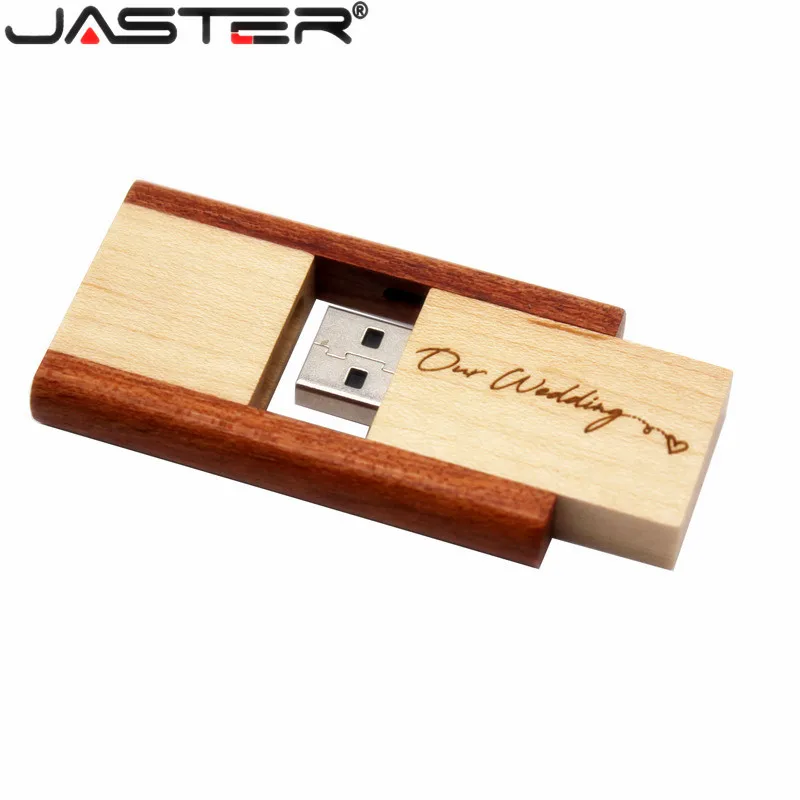 JASTER логотип на бамбуковый USB флэш накопитель 4 Гб 8 16 32 64 2 0 Memory Stick флешки подарок