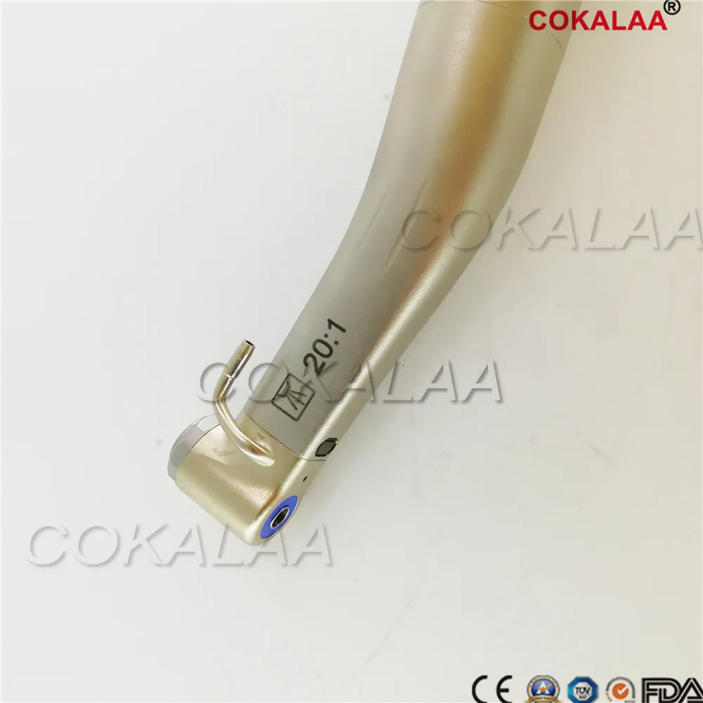 COKALAA стоматологическое оборудование Стоматологический микро мотор комплект против угол 20:1 части руки низкая скорость 1:5 и 1:1 заводское предложение - Цвет: GREEN ring turbine