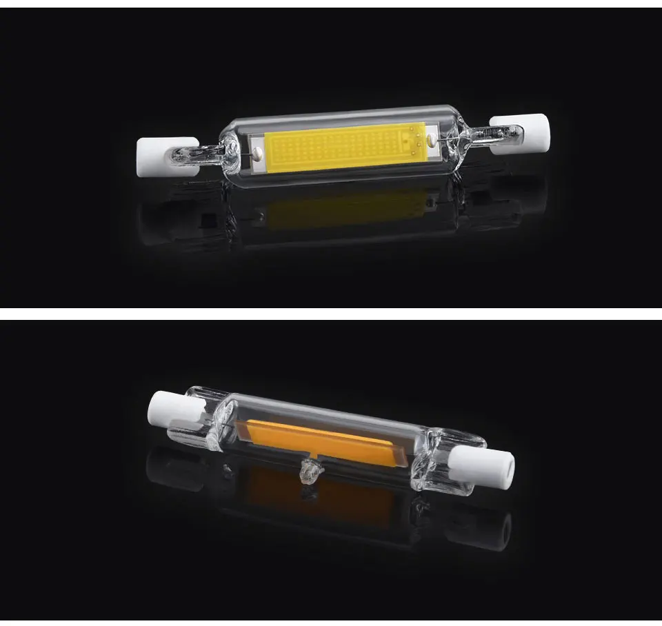 R7S COB LED Lamp Bulb Glass Tube for Replace Halogen Light Spot Light 78mm 118mm AC 220V 230V 5W 9W 13W Energy Saving (7)