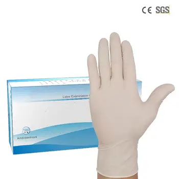

100PCS Latex Gloves Non-slip Rubber Gloves Disposable Gloves Dishwashing Gloves Latex Garden Gloves for Exam Cleaning