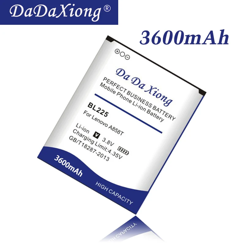Аккумулятор Da Xiong 3600 мАч BL 225 BL225 для Lenovo A858T A785E S8 A708T A628T A620T A780E A688T S898t + S580