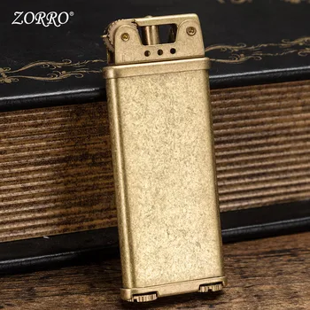 

Personality ultra thin seven color special machine windproof pure copper kerosene lighter vintage