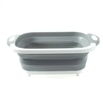 

High Quality Multi-Function Folding Cutting Board Kitchen Drain Basket Chopping Blocks Washing Basket Kitchen Accessories