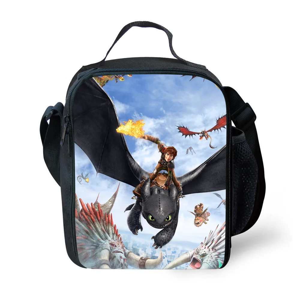 

Dropship How to Train Your Dragon Lunch Bag Toothless Light Fury Storage Bag Food Meal Insulated Lunch Container School Food Box