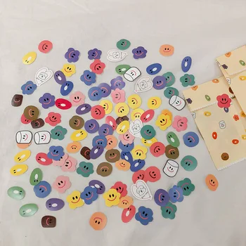 

110 pcs Kawaii Smiley Stickers Cute Sealing Stickers Diy Scrapbooking Journal Stationery Kids Gift School Office Supplies