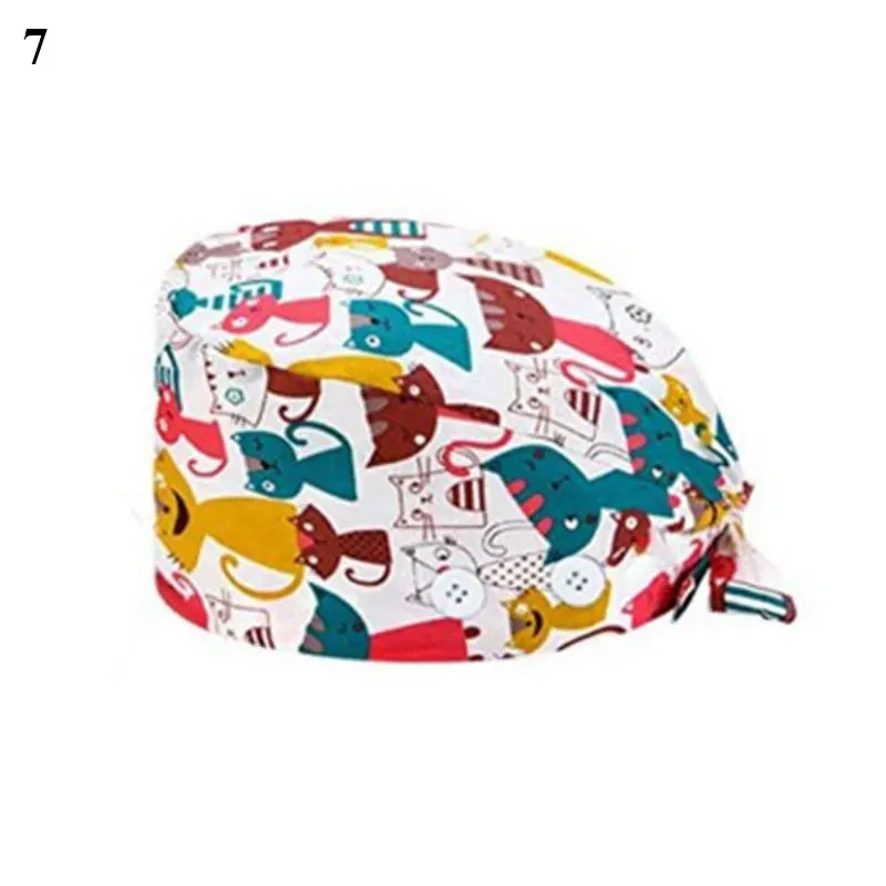 Solid Color Medical Scrub Hat Hospital Doctor Work Caps Health Worker Scrub Cap Pet clinic nurse Beautician nursing scrubs hat best beanies for men