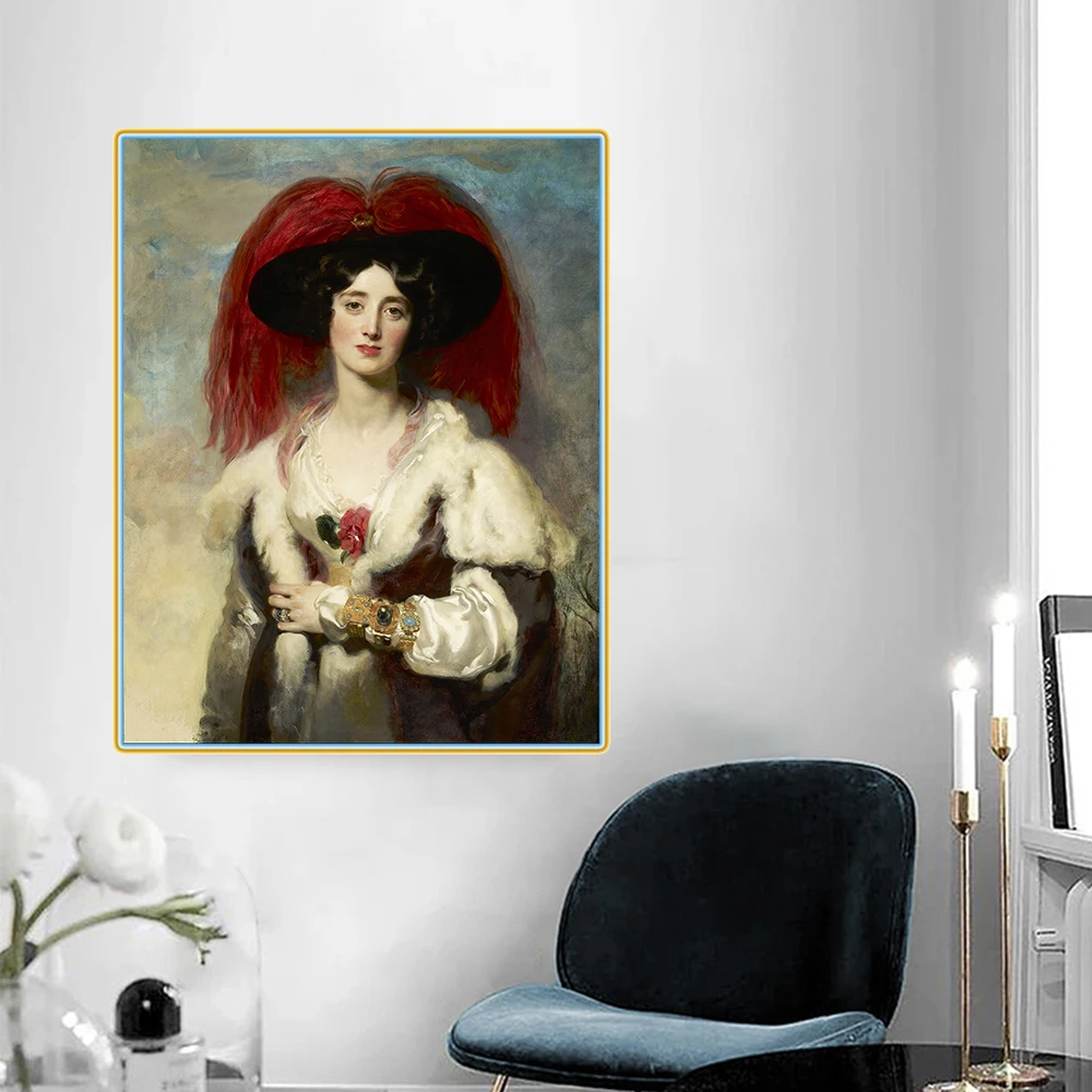 Цитон Томас Лоуренс Julia Lady Peel Canvas Холст Картина маслом художественное оформление