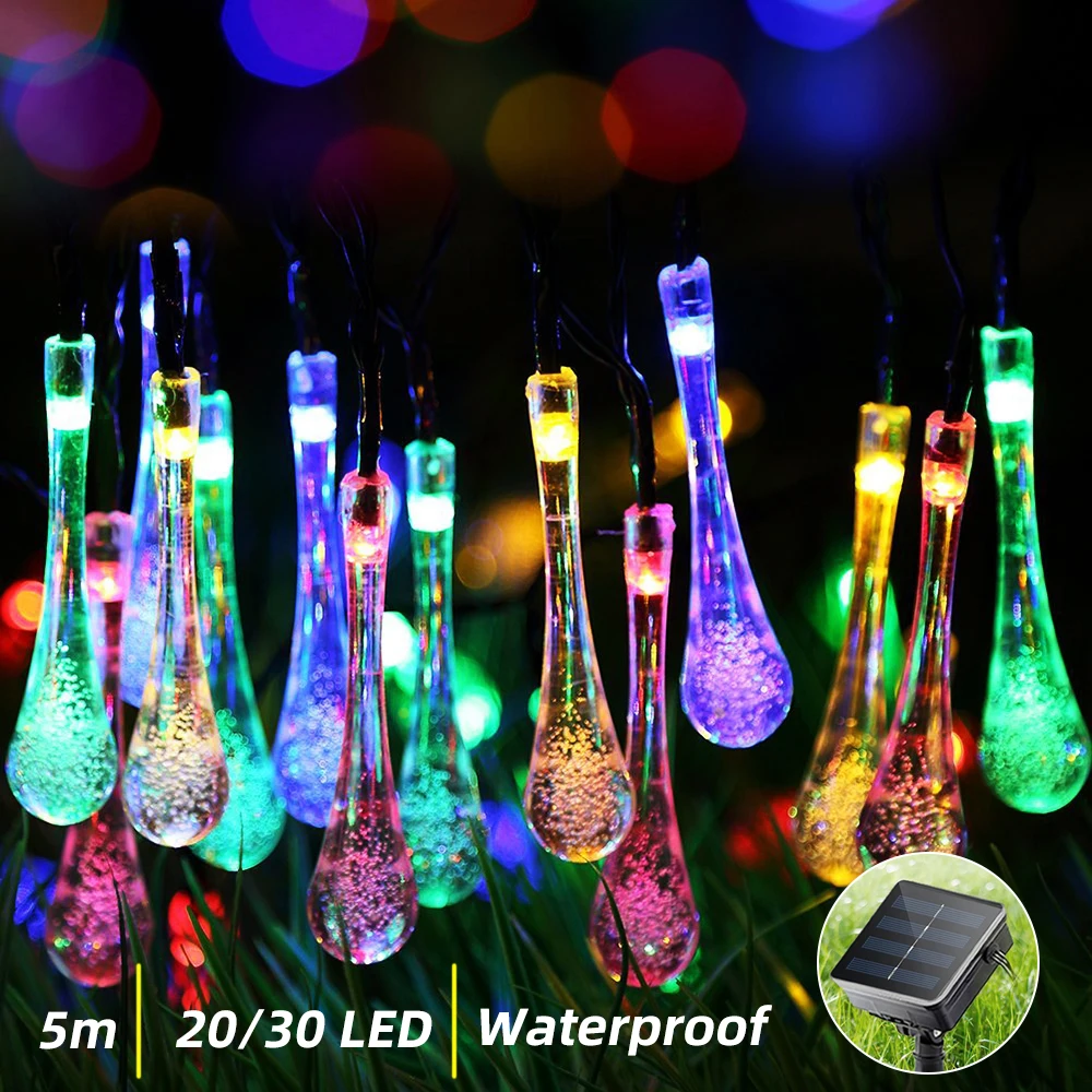

Shape 5M 20/30 LED Solar String Light Fairy Tale Outdoor Waterproof String Lights Wedding Party Christmas Decoration