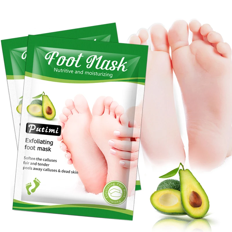 

Feet Exfoliating Foot Mask Feet Care Peeling Dead Skin Feet Mask Pedicure Socks Foot Cream for Heels Moisturizing Whitening