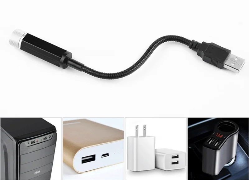 Светодиодный светильник на крыше автомобиля, ночник, проектор, USB, атмосферная Галактическая лампа для Chrysler Sebring Voyager Crossfire PT Cruiser 300C
