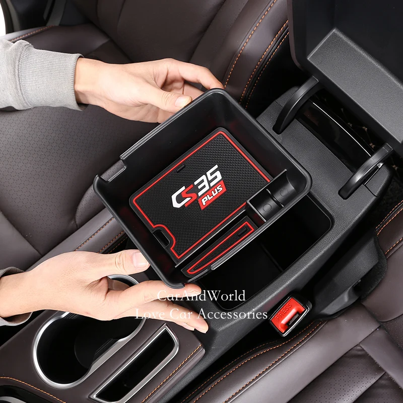 Автомобильный ящик в салон для хранения подлокотнике Changan CS35 Plus 2018 2019 2020