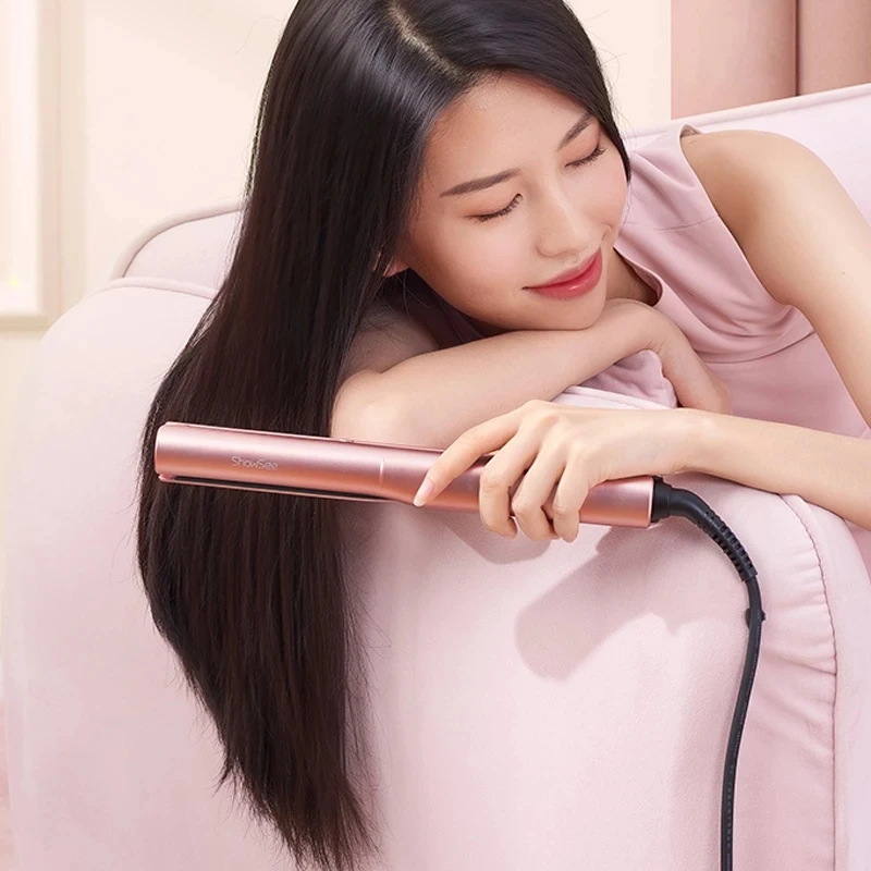 Xiaomi Mini rizador de pelo Youpin Showsee para mujer, plancha para alisar  flequillo, rizador de pelo liso y rizado, adecuado para mujeres|Rizadores|  - AliExpress