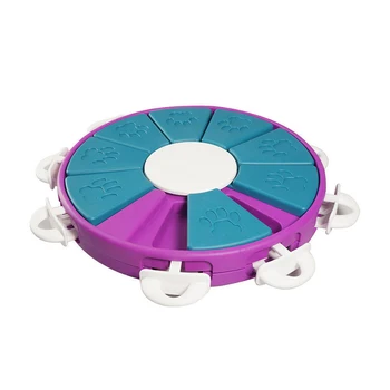 

Home Bite Resistant ABS Bowl Games Interactive Non Slip Training Slow Improve IQ Dog Feeder Toy Portable Puppy Treat Dispenser