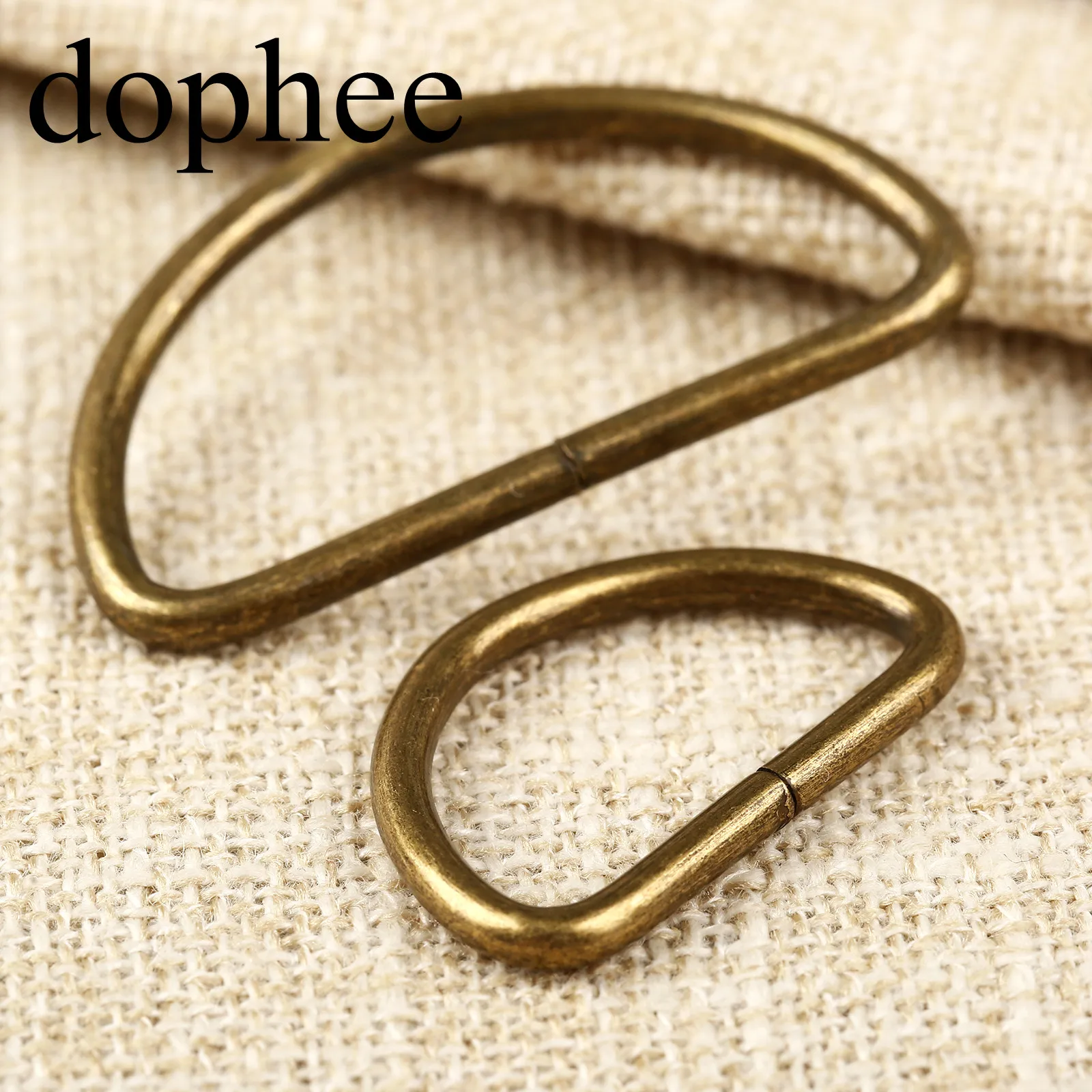 Dophee 20 шт. винтажные металлические D образные кольца пряжки для одежды рукоделия