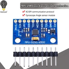 Iic i2c spi mpu6500 MPU-6500 6-axis giroscópio acelerômetro sensor módulo substituir mpu6050 para arduino com pinos GY-6500