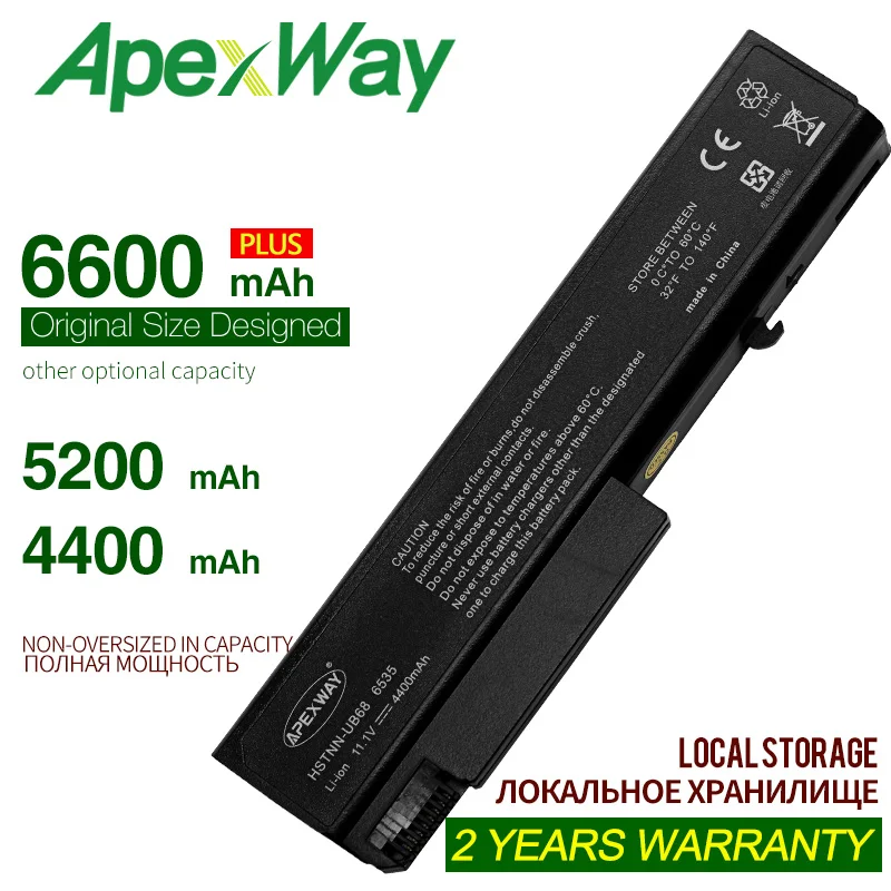 Аккумулятор ApexWay 11 1 В для HP ProBook 6440b 6450b 6445b 6540b 6545b 6550b 6555b деловой ноутбук 6530b 6535b 6730b